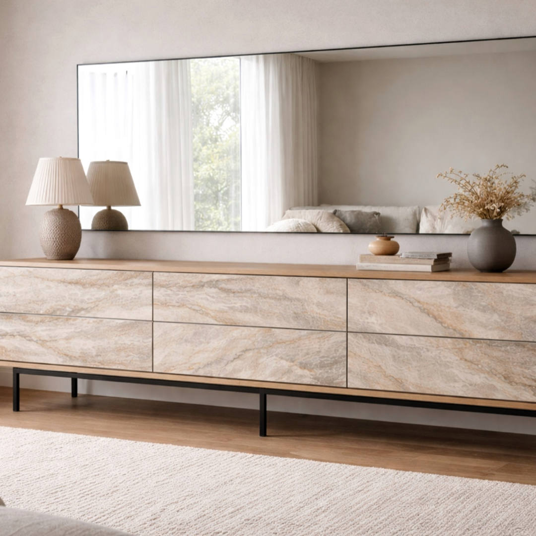 Feuille de pierre naturelle Pellstone pour agencement et mobilier