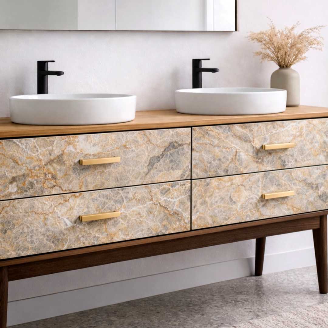 détails panneaux feuille de pierre naturelle translucide Pellstone