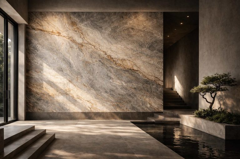 Revêtement mural en pierre naturelle - Feuille de pierre naturelle habillage mural architectural intérieur - Pellstone | Toulouse - Occitanie